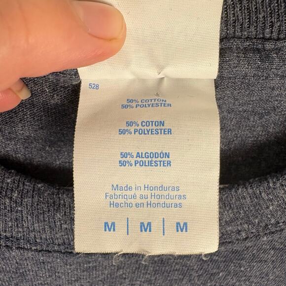 Port & Company Men’s Size Medium Boston Navy Yard USS Constitution Grey Shirt - Picture 5 of 6